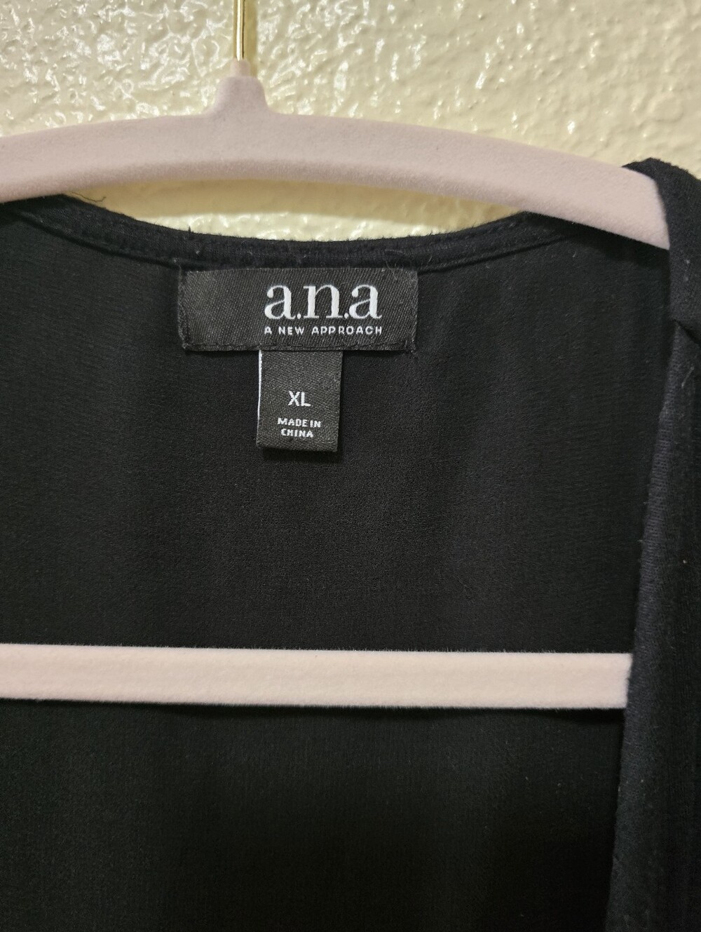 a.n.a Black Draped Open-Front Women's Cardigan - Picture 2 of 3